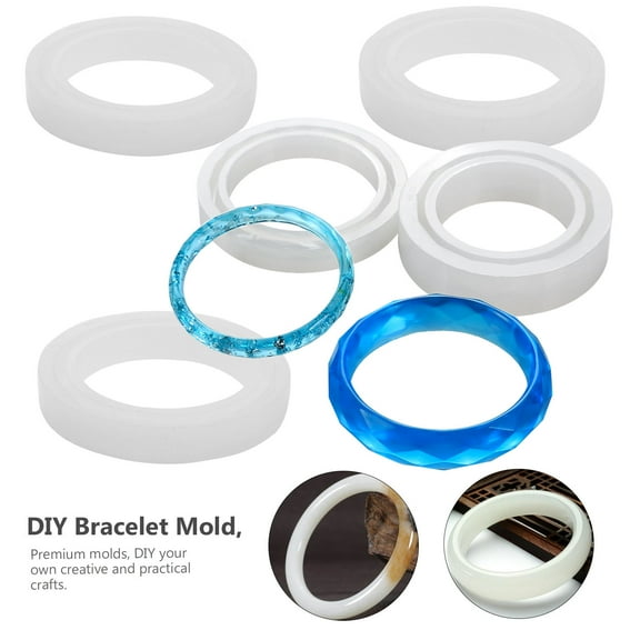 Soimiss 3Pcs White Silicone Mold for DIY Bracelet Making and Decorative Art