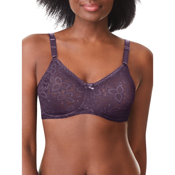 Bali Women's Lace 'N Smooth Allover Lace Underwire Bra - Style DF3432