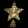 thumbnail image 1 of Decoración para árbol de Navidad Joiedomi Glitter Gold Star con 20 LED, 1 of 7