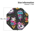thumbnail image 3 of Balery 6 Pcs Rainbow Unicorn And Cat Icecreamleather Coasters Set, Drink Table Cup Coasters For Living Room Kitchen Coffee Decor, 3 of 9