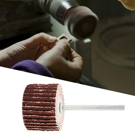 

Enjoymall 10Pcs 10-12mm 80-600 Grits Cylinder Sandpaper Fast Polishing Grinding Head with Handle Sanding Band for Woodworking