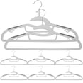 thumbnail image 4 of 10 perchas extra anchas de plástico para ropa, antideslizantes y gruesas., 4 of 4