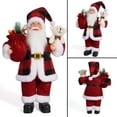thumbnail image 5 of New Christmas Santa Claus Figure Christmas Standing Santa Claus Plush Doll 12inch Winter Festive Desktop Decoration Collectible (Chef), 5 of 15