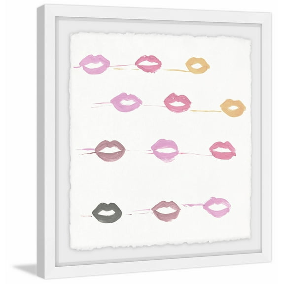 Flying Lips II Framed Painting Print