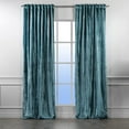 thumbnail image 6 of 3S Brother's Air Force Extra Long Shiny Velvet Curtains Luxury Colors Light Blocking Hang Back Tab & Rod Pocket 1 Panel Curtain 5-30 Ft Home Décor Custom Made Drapes -Made in Turkey(52"W X 252"L), 6 of 6