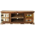thumbnail image 2 of Beaumont Lane Boho Chic Painted Rustic Entertainment Console in Brown, 2 of 5
