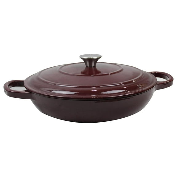 Cast Iron Enameled Brazier 3.5 Qt., Merlot