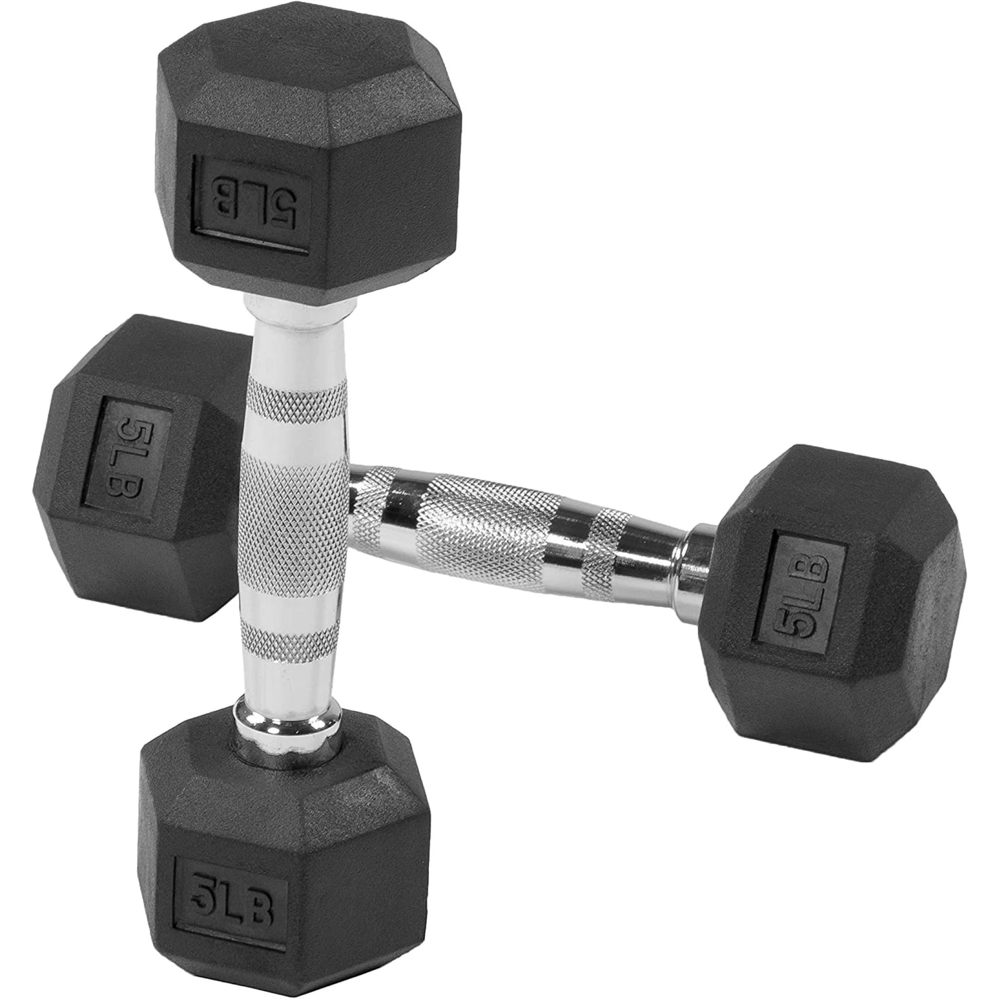 New Rubber Hex Dumbbells