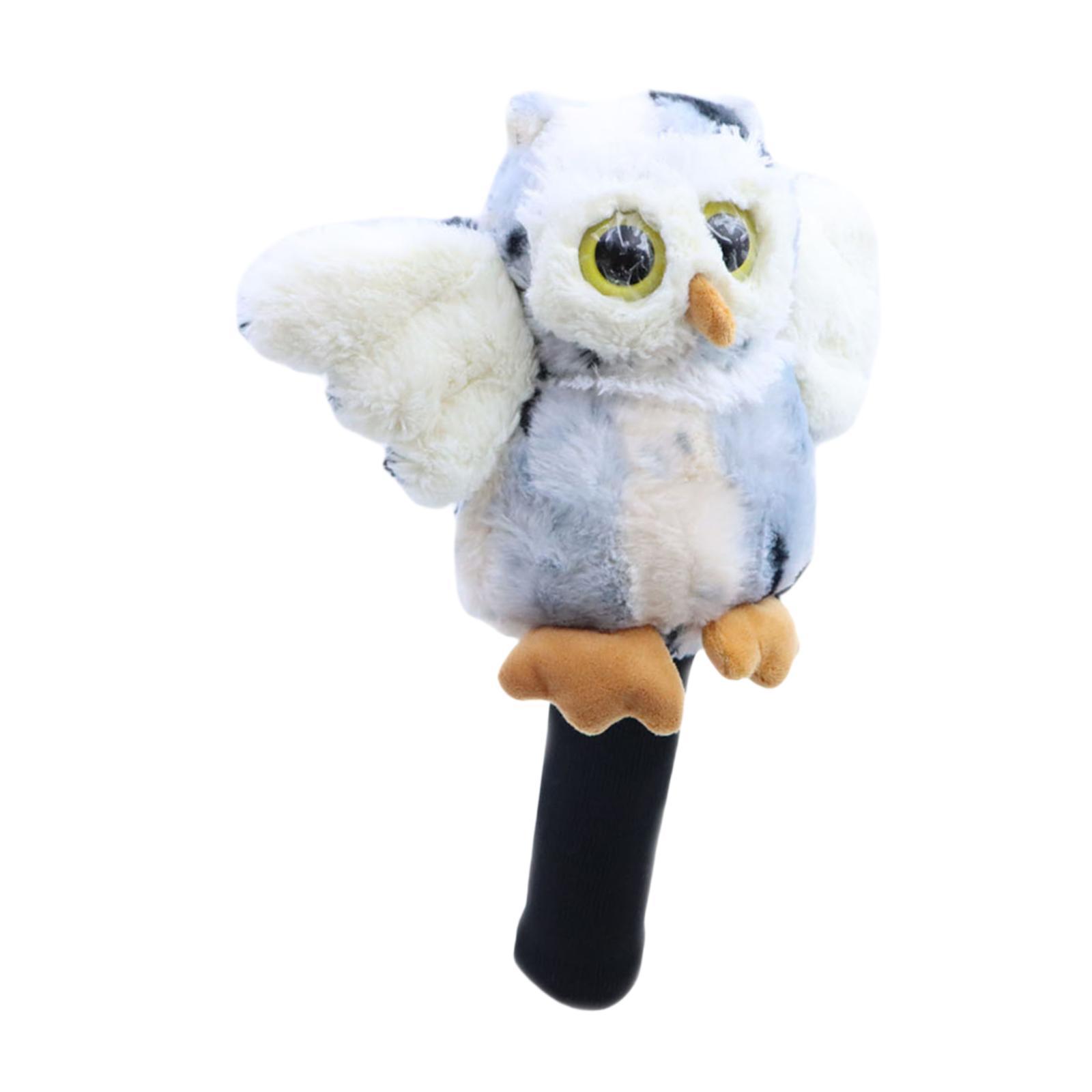 DimyFew Golf Wood Driver Headcover Club Head Cover Novelty Animal Shaped Guard Transport White