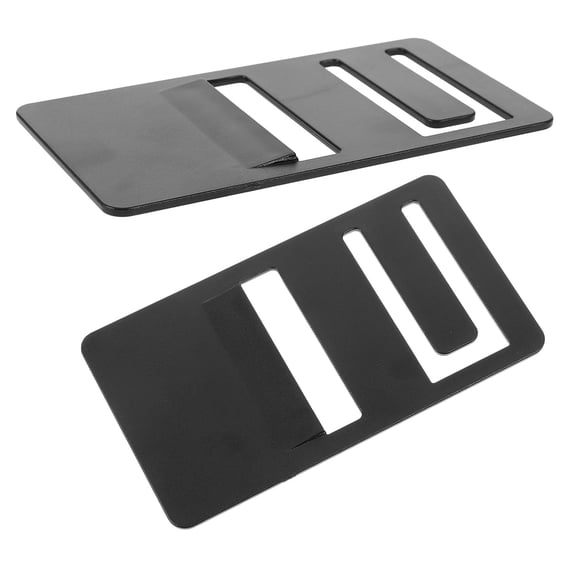 LEORX Rv Refrigerator Door Prop Open 2Pcs Compact Black Abs Clip For Fridge Accessories And Rv Use 3.54X1.97X0.04In