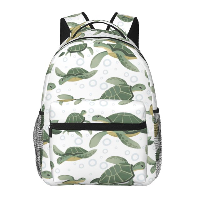 Balery Cute Turtle Mochila Escolar Impresa, Mochila Ligera para Viajes Casual, Mochila Duradera y Cómoda Multifuncional, Mochila para Laptop-One Size