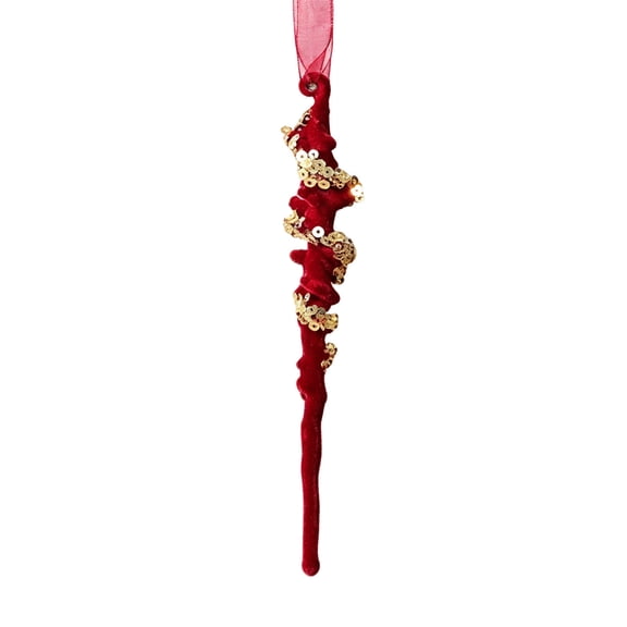 Christmas Tree Hanging Ornaments for Decoration with Ribbon, Pre Attached Hanging Loop for Easy Display, Assorted Festive Pendants for Tree Mantel and Holiday Decor