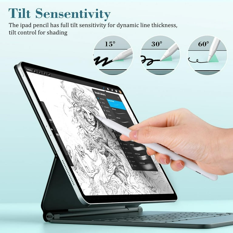 CDJAYHOM Fast Charging iPad Pencil, Palm Rejection Stylus