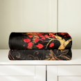 thumbnail image 3 of Erosebridal Red Flower Tree Flannel Blanket, Butterfly Sherpa Throw, Chic Stripes Fuzzy Blanket Throw, Fleece Blanket Bedroom Decor, 3 of 7