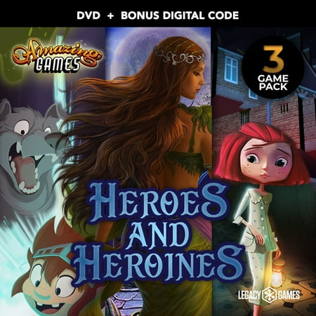 Amazing Hidden Object Games: Heroes and Heroines - 3 Pack, PC DVD with Digital Download Codes