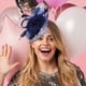 thumbnail image 4 of GOOHOCHY Gasúa Fascinator Hat Tea Party Headband Dadband Diadema para mujeres para el banquete de boda, 4 of 8
