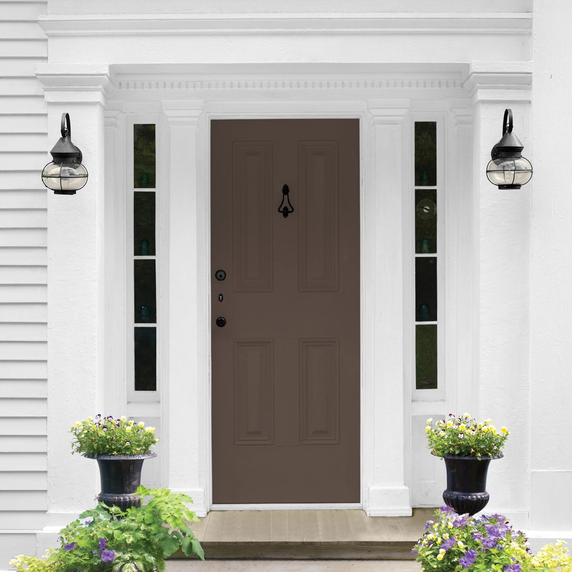 Glidden HEP Sarsaparilla / Brown Semi-Gloss Exterior Paint with Primer, 1 Quart