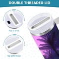 thumbnail image 3 of Yayeee 30oz Stainless Steel Tumbler with Straw and Handle Double-Wall Insulated Travel Water Bottle, Pink Neon Road, 3 of 8