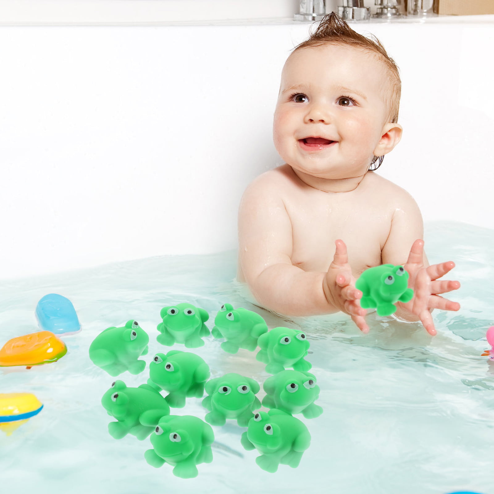 7/10pcs Frog Bathing Toys Playthings Baby Bath Toy For Toddler