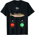 thumbnail image 1 of Fih Calling Remember me Message Delin Accepter Appel Téléphonique T-Shirt Poisson - comme sur l'Image - TG, 1 of 3