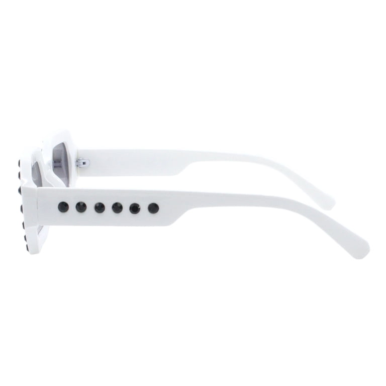 Geometric Rectangular Sunglasses Women display picture 3