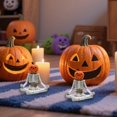 thumbnail image 4 of Mom's Best Letreros de mesa de Halloween con forma de calabaza y calavera bendecida, 4 of 6