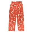 thumbnail image 3 of Lazy One Men's Novelty Pajama Pants – Funny Cotton Sleep Pants with Elastic Waistband & Pockets, Orange Wild Wild Rest, Large, 3 of 6