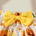 thumbnail image 5 of Outfits Girls Ruffles Romper Bodysuits Floral Skirts Headbands Set Kids Clothes Girls Yellow 0 Months-3 Months, 5 of 6