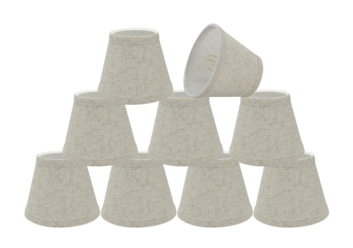 White Fuloon 6 Sets of Handcraft Fabrics Wall Lamp Pendant Lamp Candle Chandelier Cloth-made Lamp Shade Lampshade