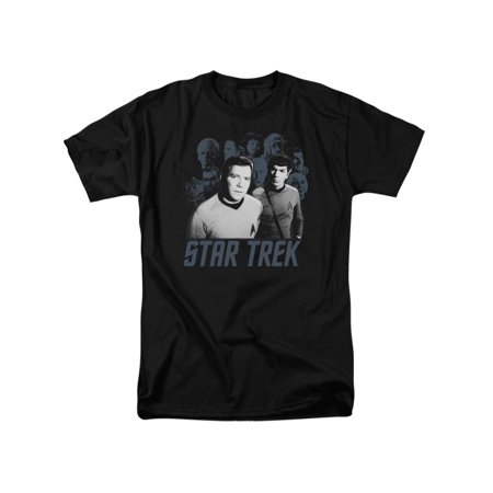 Star Trek Original Series Kirk And Spock Crew Sci Fi TV Show T-Shirt