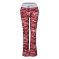 thumbnail image 3 of GZWYHT Pantalons Cargo Femmes, Pantalons Larges, Mode Femmes Confortables Extensibles Imprimé Cordon de Serrage Pantalons Larges, Pantalons de Travail, Pantalons pour Femmes, Pantalons de Survêtement Cargo, Rouge, 5TG, 3 of 8