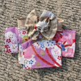 thumbnail image 6 of 3Pcs Doll Clothes Sets - Handmade Japanese Kimono Outfit for Dolls 15cm/17cm, Headwear & Dress & Belt with Bow, Cute Clothing Sets, 6 of 6