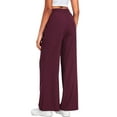 thumbnail image 3 of Cadmus Lightweight Wide Leg Pants for Women 30" High Waisted Casual Lounge Travel Work Sweatpants Loose Fit, 3 of 9