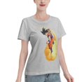 thumbnail image 2 of T-Shirt Basique à Manches Courtes pour Femmes Dragon Ball Wukong, 2 of 6