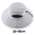 thumbnail image 2 of Sombrero para el sol para mujer con malla plegable, sombrero de pescador de ala ancha impermeable, caminata de pesca en la playa de verano, 2 of 5