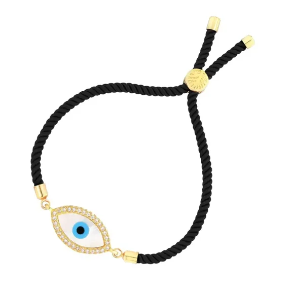Mother of Pearl Evil Eye Thread Bracelet