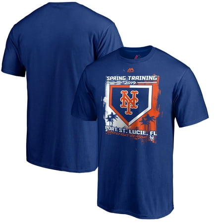 New York Mets Majestic 2019 Spring Training Base On Ball T-Shirt -