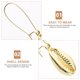 thumbnail image 3 of ADDHAT Aretes Con Concha Y Detalles Dorados Para Mujer Para Trabajo Y Salidas, 3 of 7