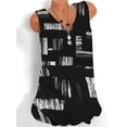 thumbnail image 2 of Camiseta con estampado de moda de talla grande para mujer, chaleco sin mangas con cuello en V, camiseta informal para mujer, tops para mujer, 2 of 4