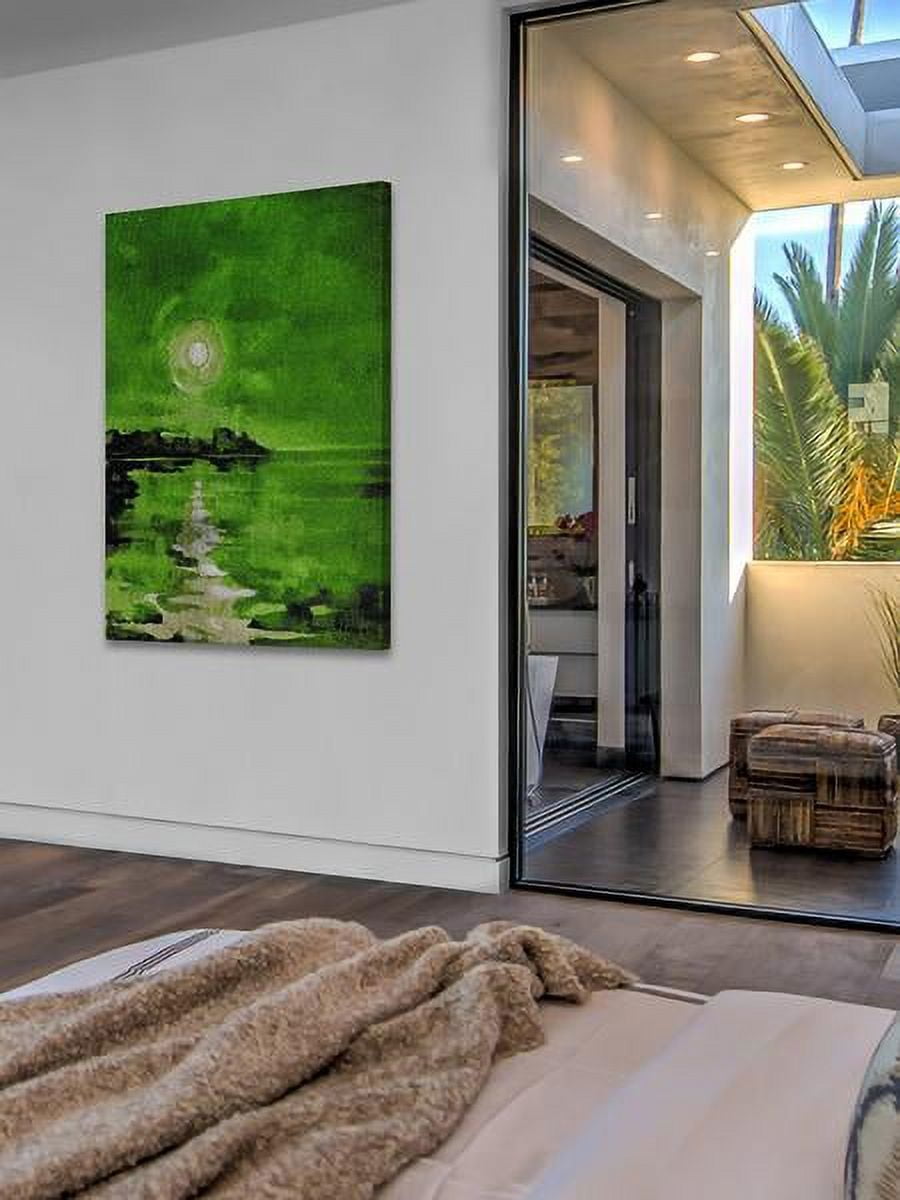 "Green Waters" Painting Print on Wrapped Canvas