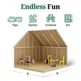 thumbnail image 4 of Little Cottage Co. 8x8 Victorian Playhouse with Floor, Deck and Rail, Outdoor Wood Do-It-Yourself Kit, 4 of 12