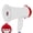 White, variant on 5Core 15 Watt Lightweight Handheld Mini Megaphone Bullhorn, Portable PA Speaker with Recording, Playback & Siren Function, 400 Yards Long Sound Range for Kids, Events, Crowd Control & Outdoor Use