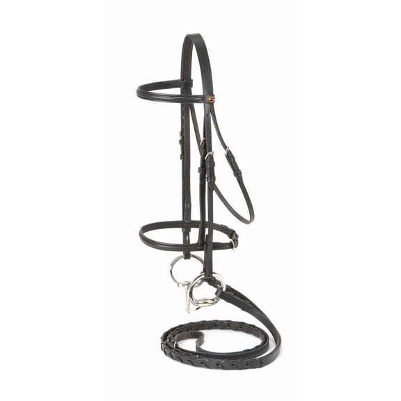 Tough 1 Bridle Raised Traditional Draft Black 20-8555