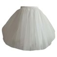 thumbnail image 3 of Riforla Women's Tutu Skirt Mesh Party Dress Dress Elegant Wedding Gown Half Length Skirt Womens Skirts Beige XXL, 3 of 3