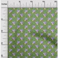 thumbnail image 2 of oneOone Cotton Poplin Twill Green Fabric Florals Quilting Supplies Print Sewing Fabric By The Yard 56 Inch Wide, 2 of 4