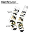thumbnail image 2 of Daiia Sports Socks Cowboy Playing Guitar Printed Novelty Crew Socks for Men Women Knee High Socks Cotton Socks Soft & Breathable Support Unisex Socks, 2 of 9