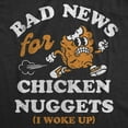 thumbnail image 2 of Youth Funny T Shirts Bad News For Chicken Nuggets Sarcastic Graphic Novelty Tee For Kids, 2 of 8