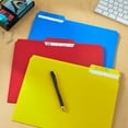 thumbnail image 2 of (3 pack) Pen+Gear File Folders, Letter Size, Assorted Colors, 25 Count, 2 of 8