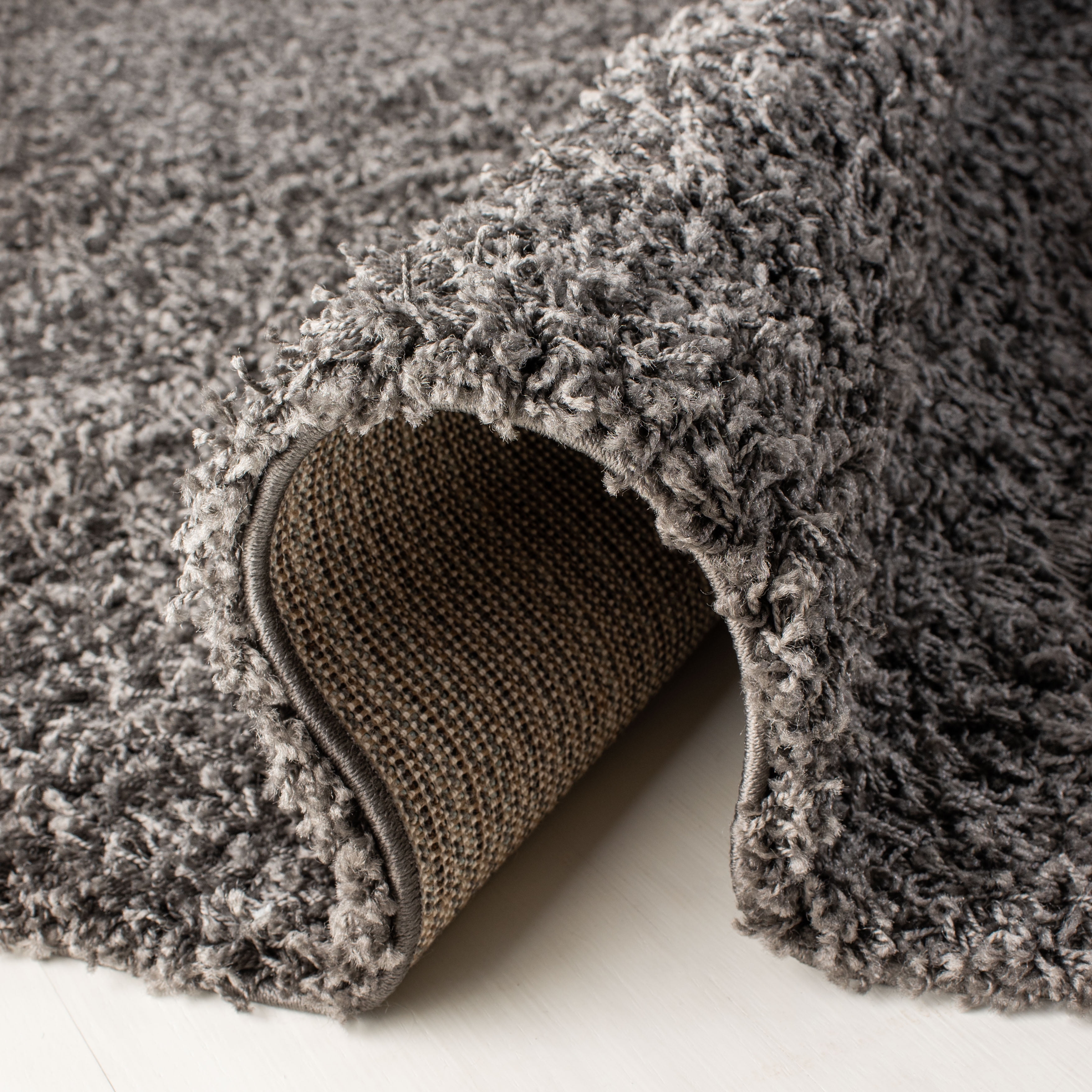 Safavieh Athens Talia Solid Shag Area Rug, Dark Gray, 6' x 9'