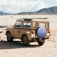 thumbnail image 5 of Haiem Spare Tire Cover , Wheel Cover with Glittering Blue Purple printed, Camper Spare Tire Cover Fit for Jeep Wrangler Rv SUV Truck Travel Trailer-17 inch, 5 of 8